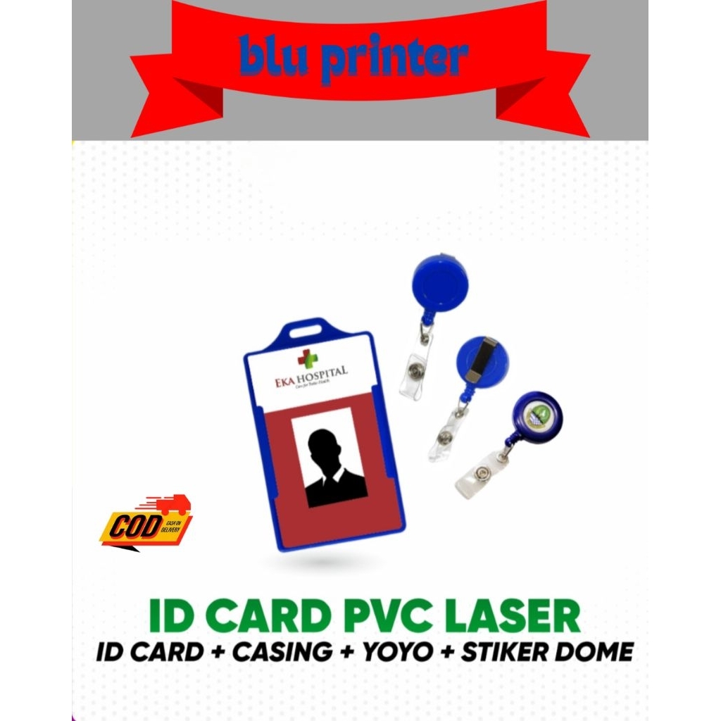 

ID CARD PVC LASER isi 100 pcs / free castem