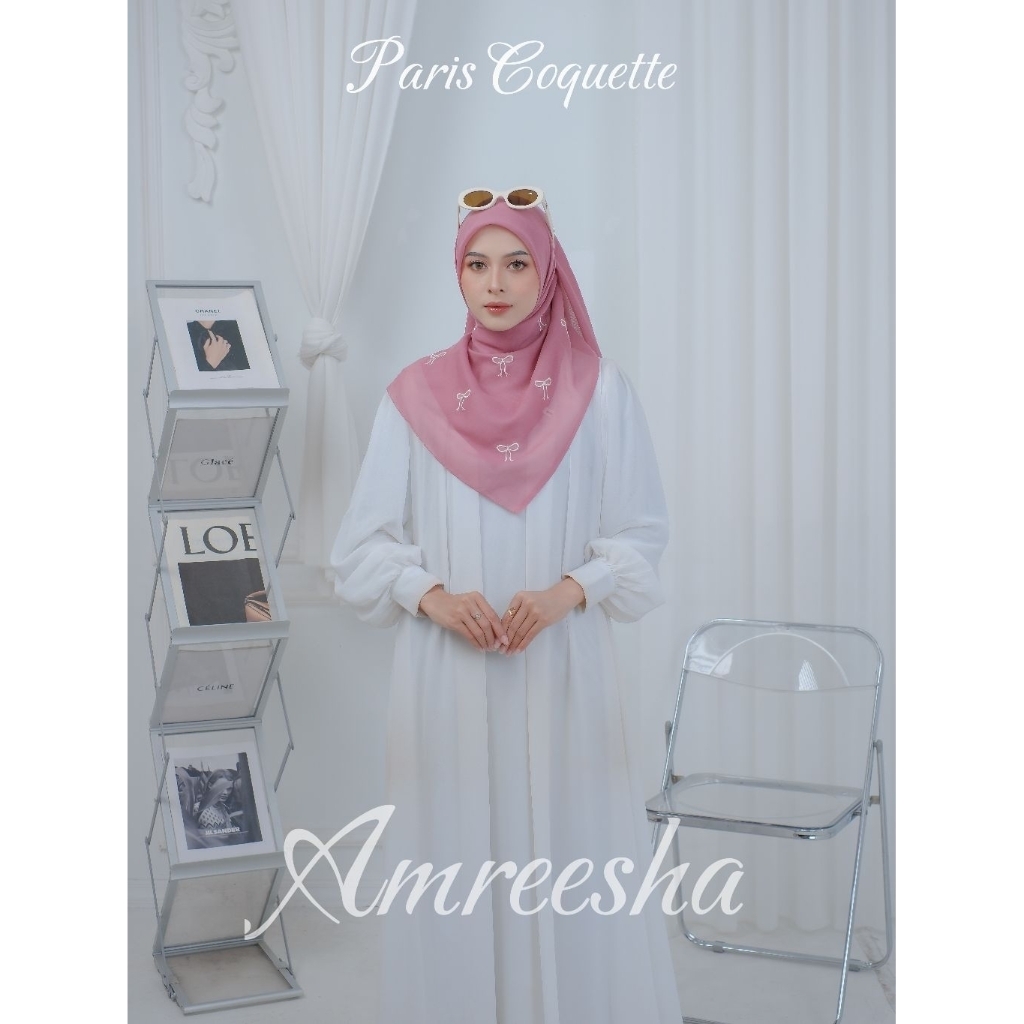 Hijab PARIS COQUETTE / Jilbab Paris jadul bordir / hijab paris elegan