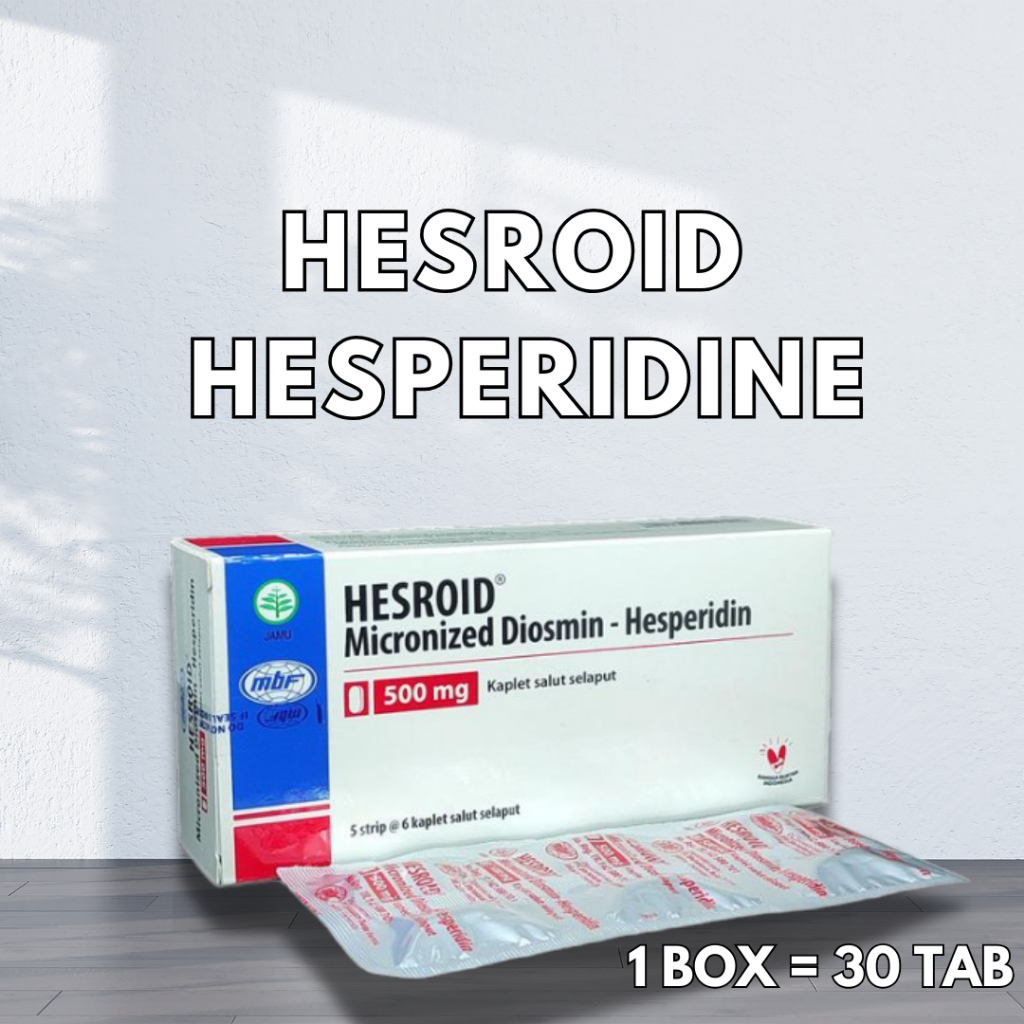 Hersroid Diosmin Hesperidin BOX isi 30 Kap Mengatasi Wasir Varises