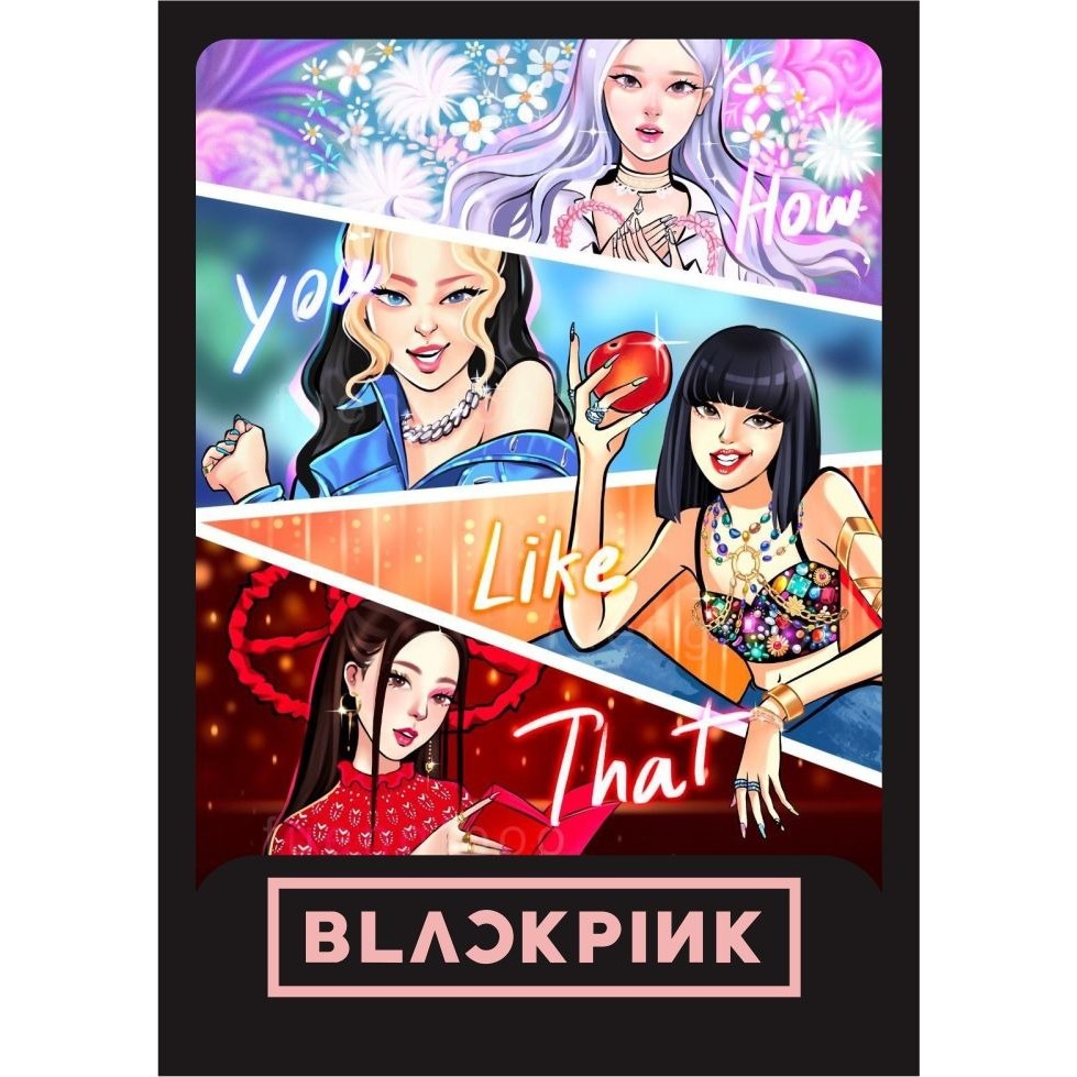 

Sticker Blackpink Embos 3D – Desain BPG - PP15 Full Member Art | Bahan PVC Anti Air