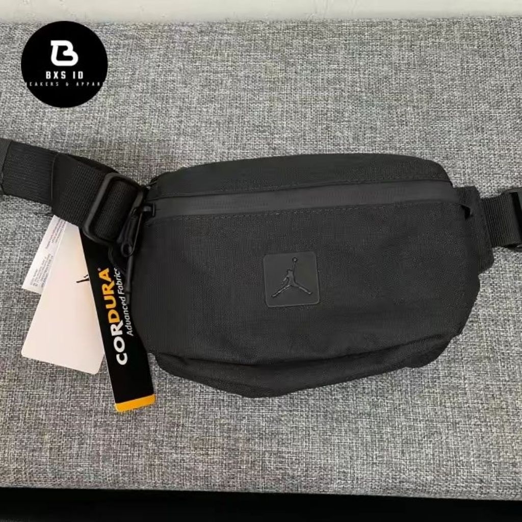 Air Jordan Cordura Waist Bag Black / Tas Dijamin Original