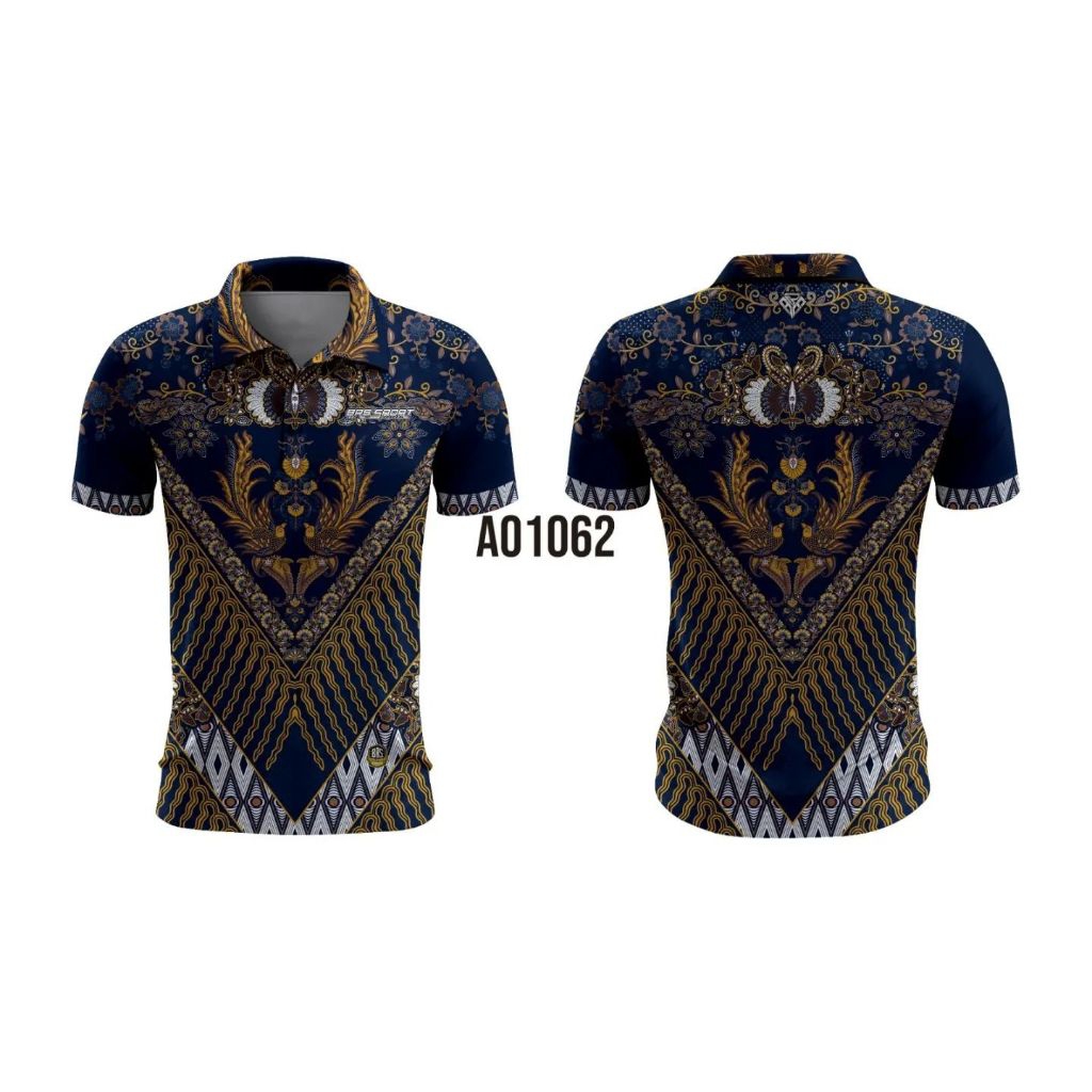 JERSEY POLO BATIK FULL PRINTING KUALITAS PREMIUM