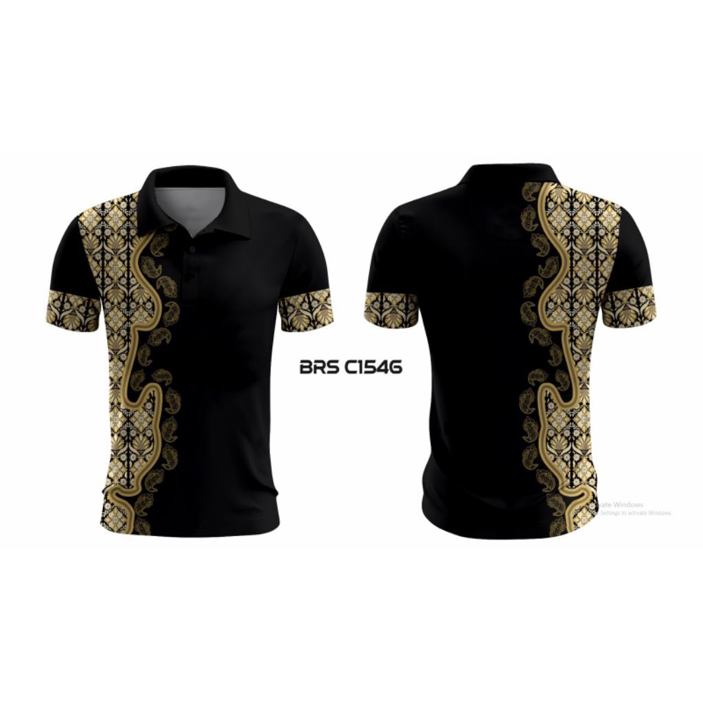 JERSEY POLO BATIK FULL PRINTING