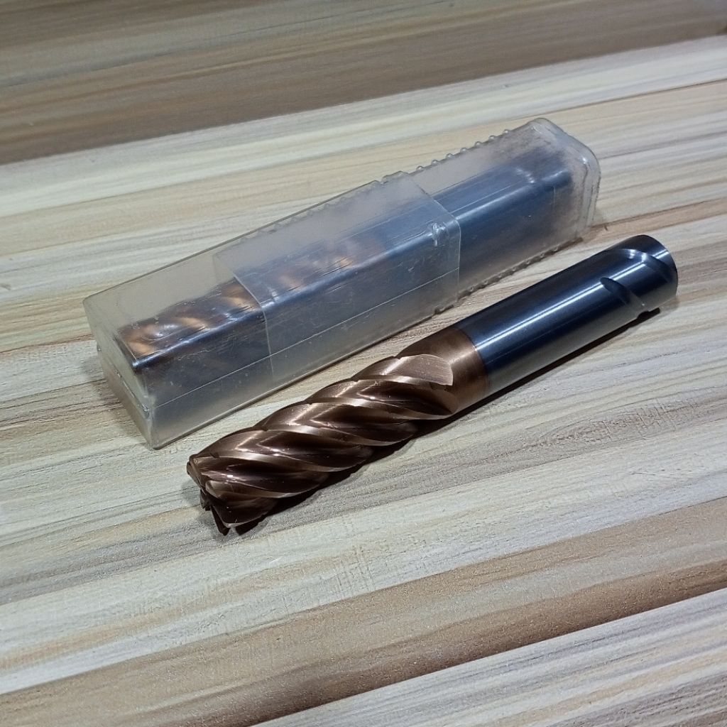 End Mill Carbide 16x105 R1 EndMill 16mm 6Flute HRC55 Pisau Milling 16.0 mm Baru