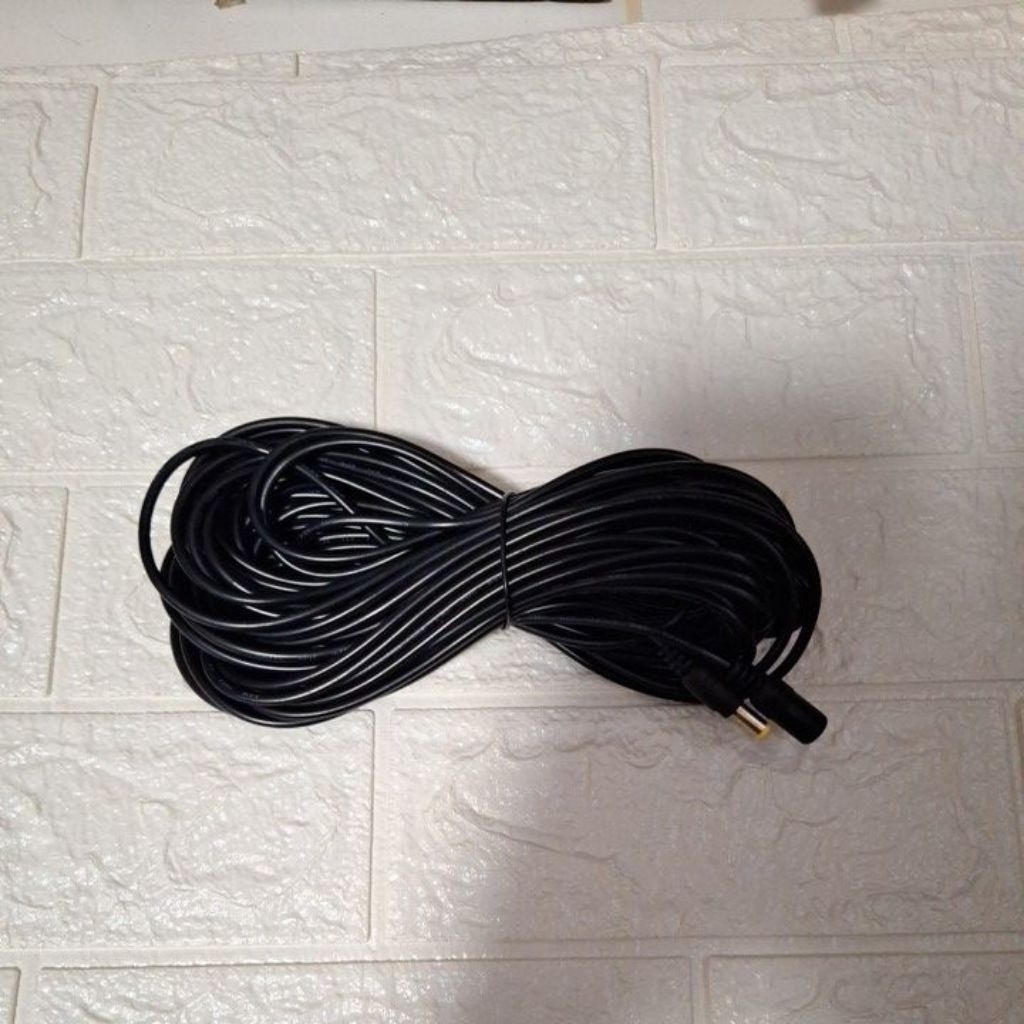 Kabel DC Extension 10 Mtr Kabel sambungan Power DC IP Camera Hitam Kabel CCTV KABEL STB KABEL POWER 