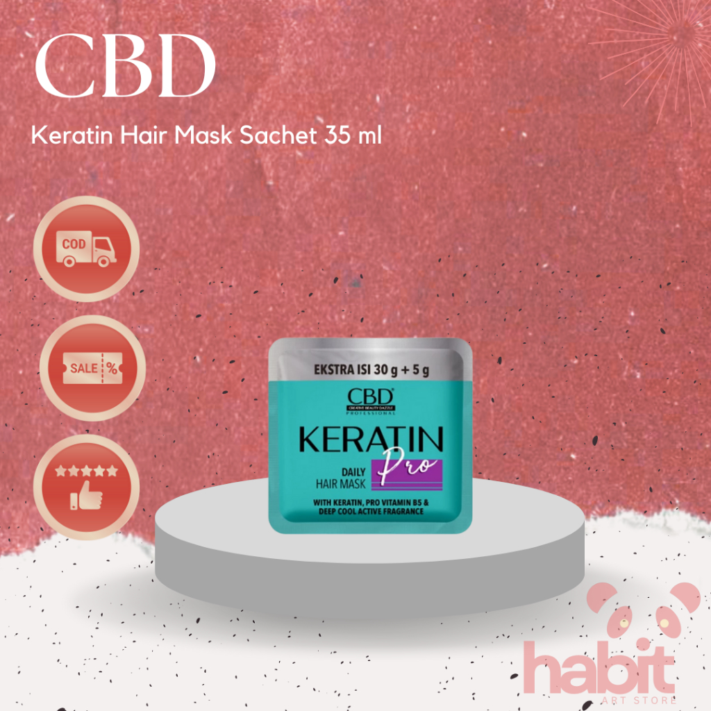 CBD Keratin Professional Daily Hair Mask Sachet 35 ml