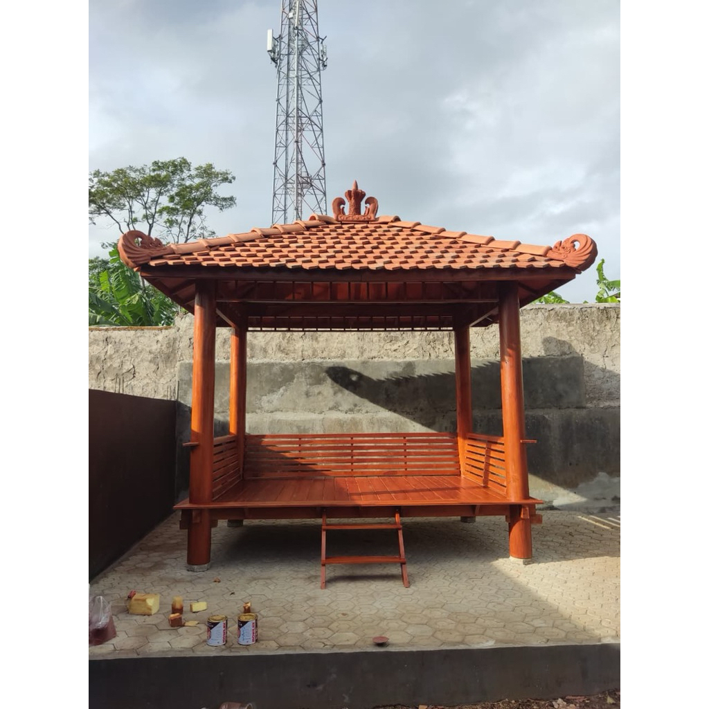 gazebo minimalis | gazebo kayu jati | gazebo jepara