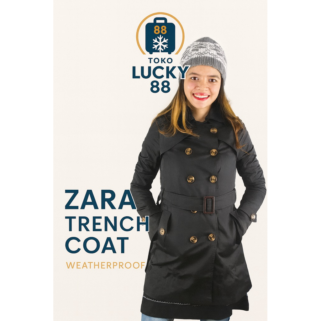 MOLLAD XQ8002 Coat Trench Jaket Musim Dingin Blezer Panjang Zara