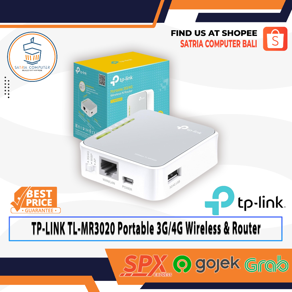 TP-LINK TL-MR3020 Portable Wireless & Router
