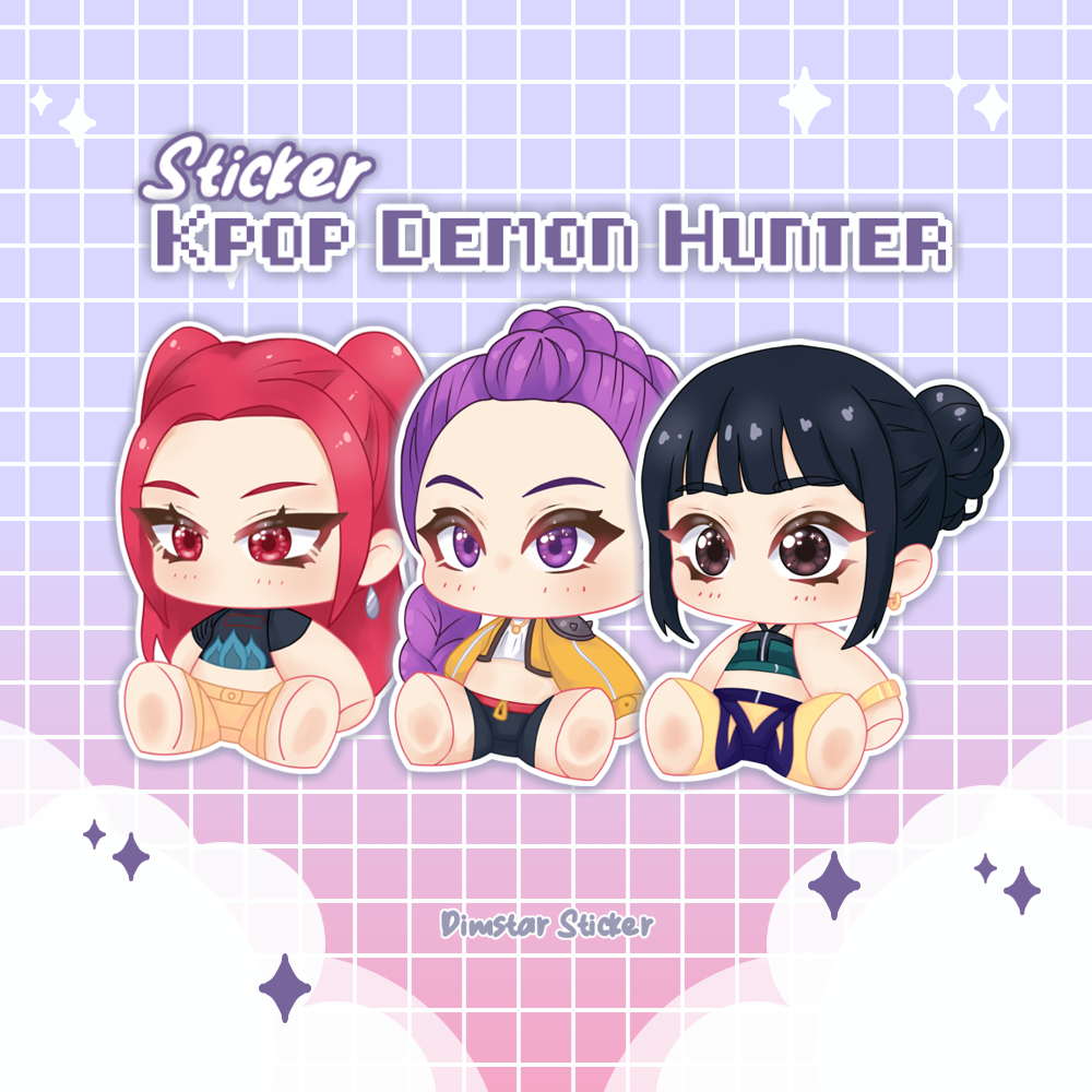 

Dimstar Sticker - Stiker Smol Chibi Karakter Kpop Demon Hunter Lucu dan Menggemaskan