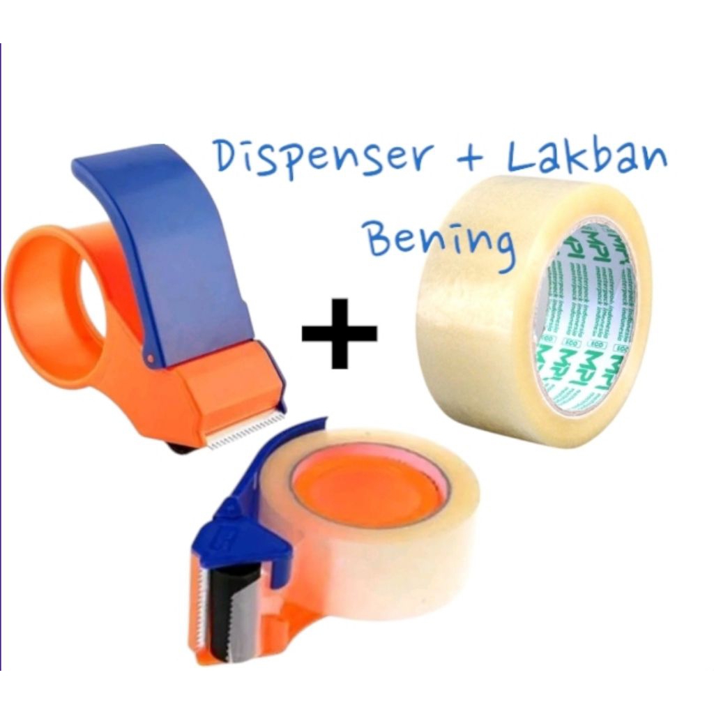 

Lakban Bening + Dispenser 45mm x 80yard