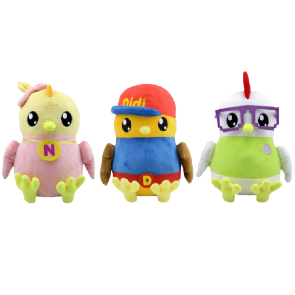 Mainan Boneka Karakter Didi And Friends Toy World Original Premium Kain Yelvo 100 % PP Cotton