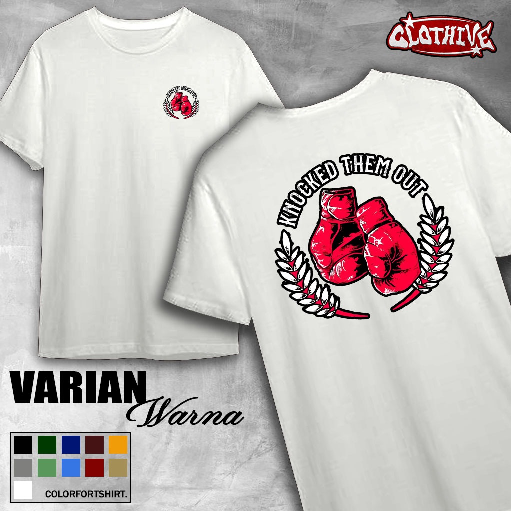 KAOSCLOTHIVE- KAOS BOXING TINJU - KAOS BOXING TINJU PRIA DAN WANITA