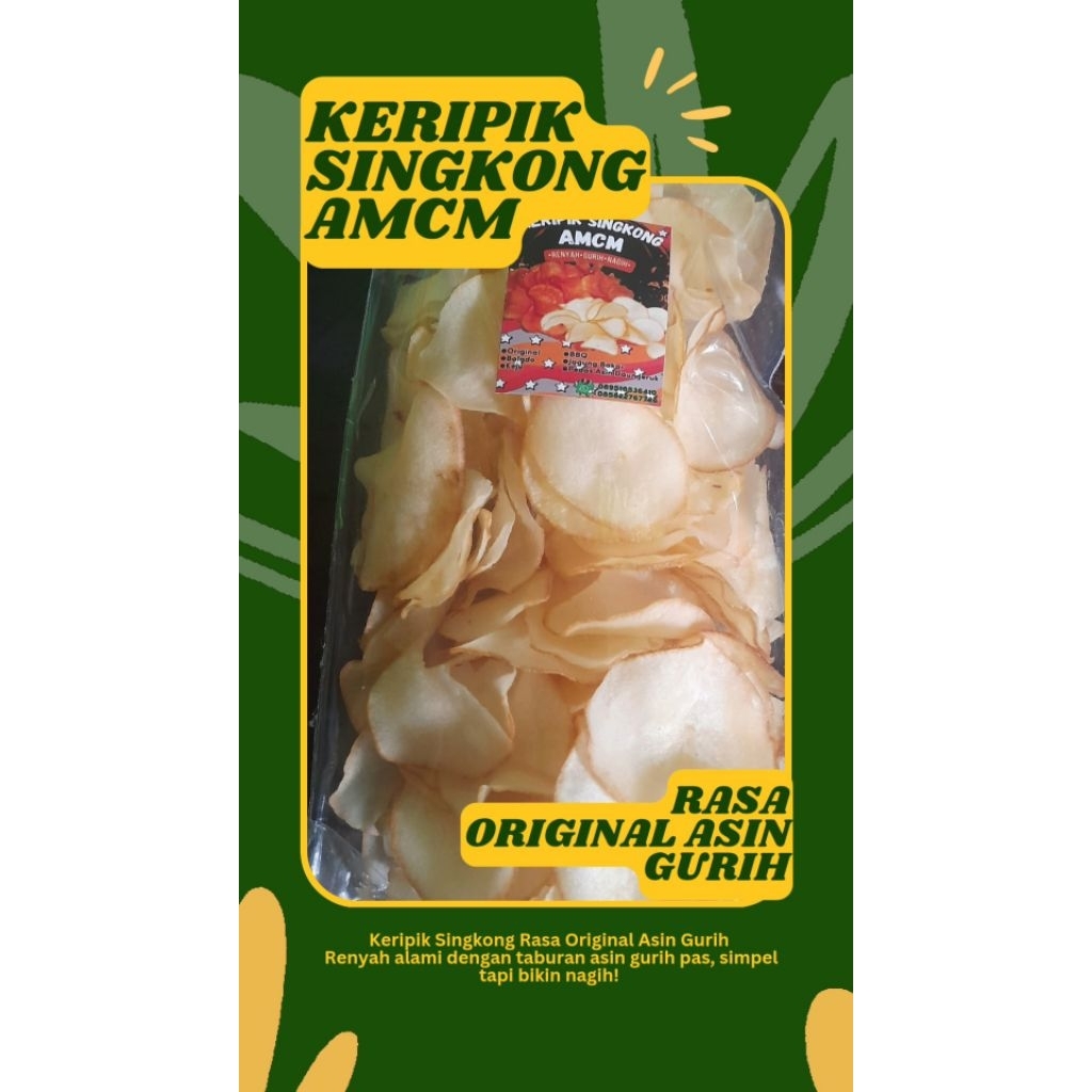 

Kripik Singkong Original Asin Gurih