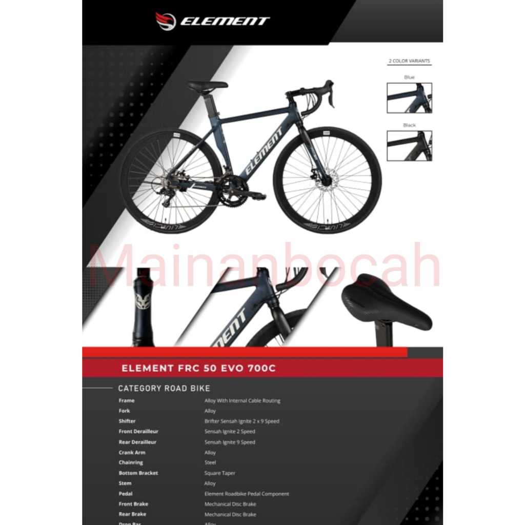 TERMURAH Sepeda Road Bike Element FRC 50 EVO 700C Road Bike BY: Element