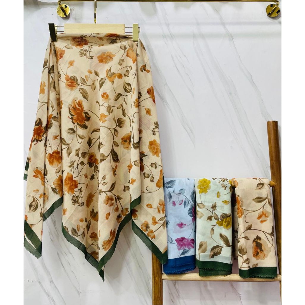 hijab motif syar'i bunga