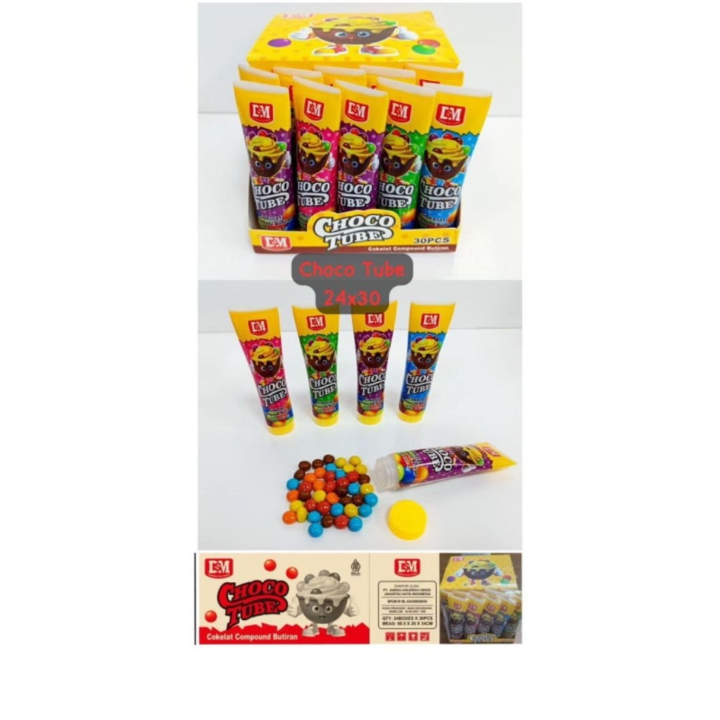 

cho cho tube choklat compon bitiran Dsm 30 pcs