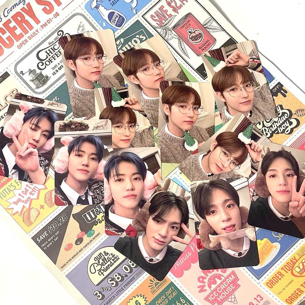 NCT DREAM PINK CHRISTMAS 2022 ￼RENJUN JENO JAEMIN PHOTOCARD PC WINK MANGAP MELET PEACE