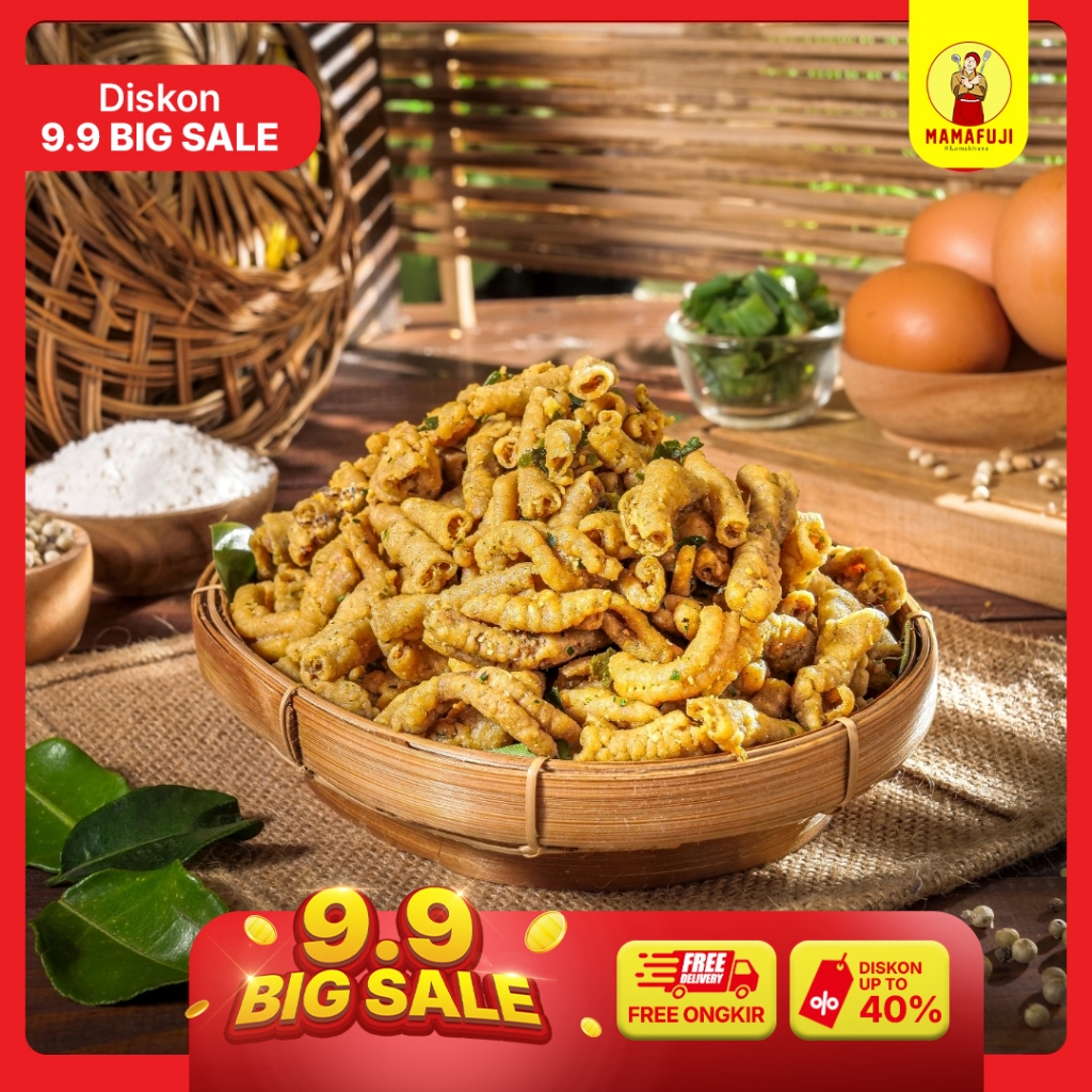 

[NEW LAUNCHING] Mamafuji - Usus Ayam Crispy Original / Pedas Daun Jeruk 250 Gram