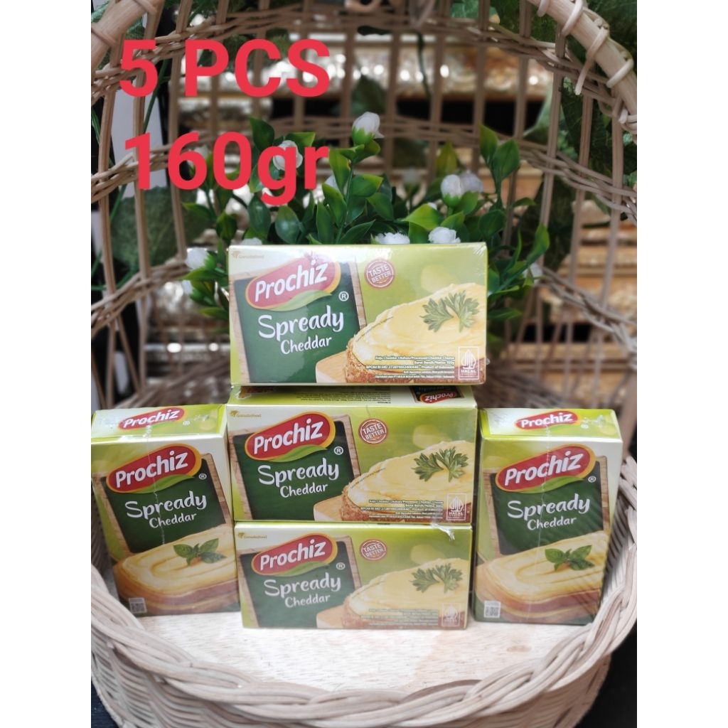 

5 Pcs Prochiz Spready 160gr – Keju Oles Lembut, Gurih & Serbaguna – Promo Hemat!