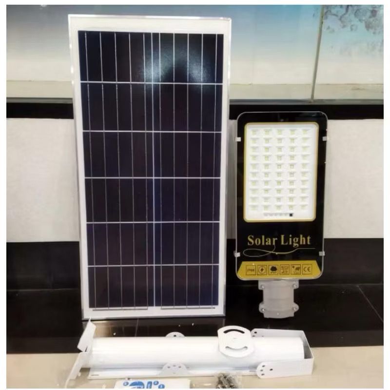 PJU Solar 100W 400W 500W 800W 2in1 Putih Terang 6500K Lampu Jalan Tenaga Surya 100 400 500 800 Watt 