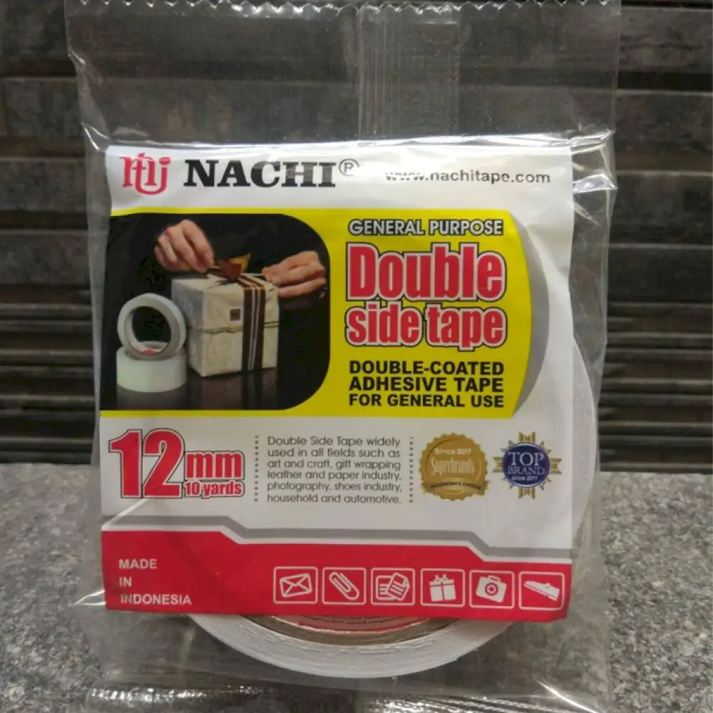 

NACHI Double Tape Putih Ukuran 12mm / 24mm / 48mm (Per Pcs)