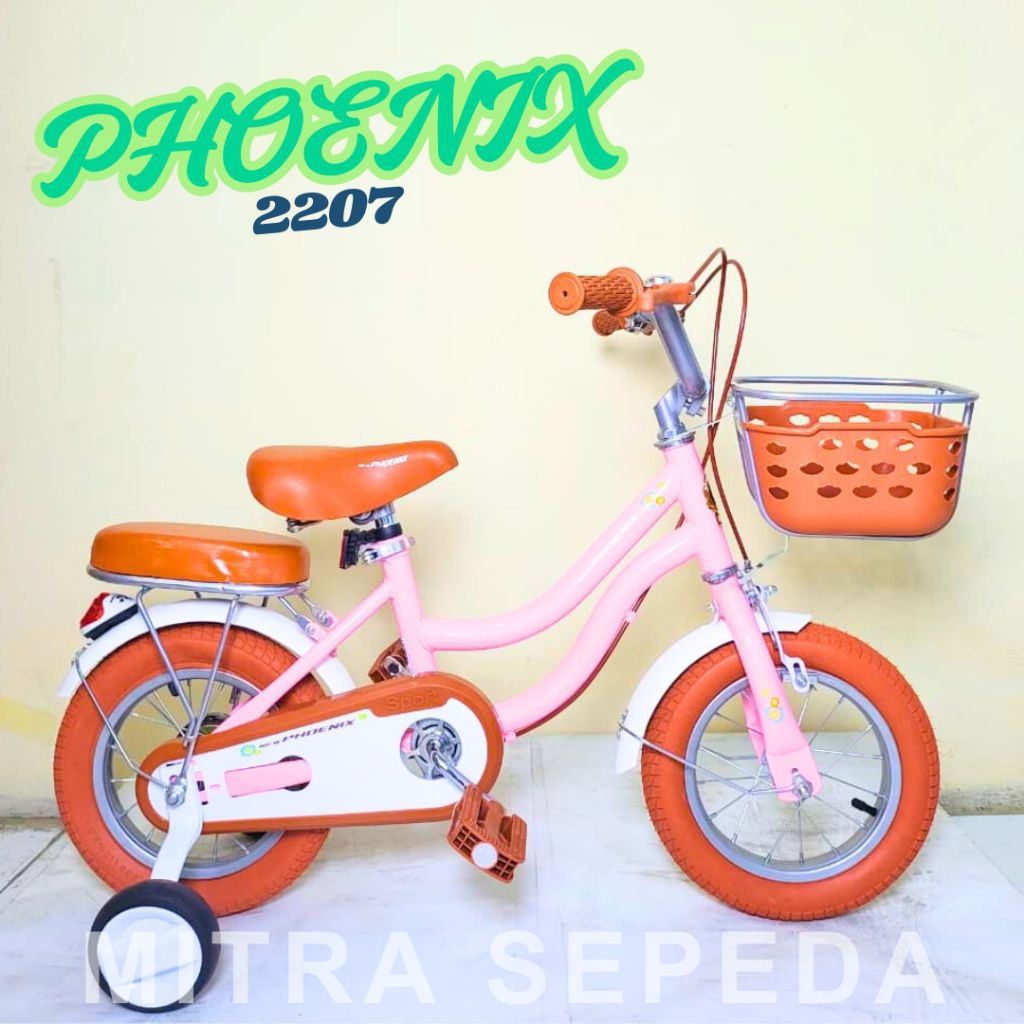 Sepeda Anak Perempuan New Phoenix 2207 12 Inch
