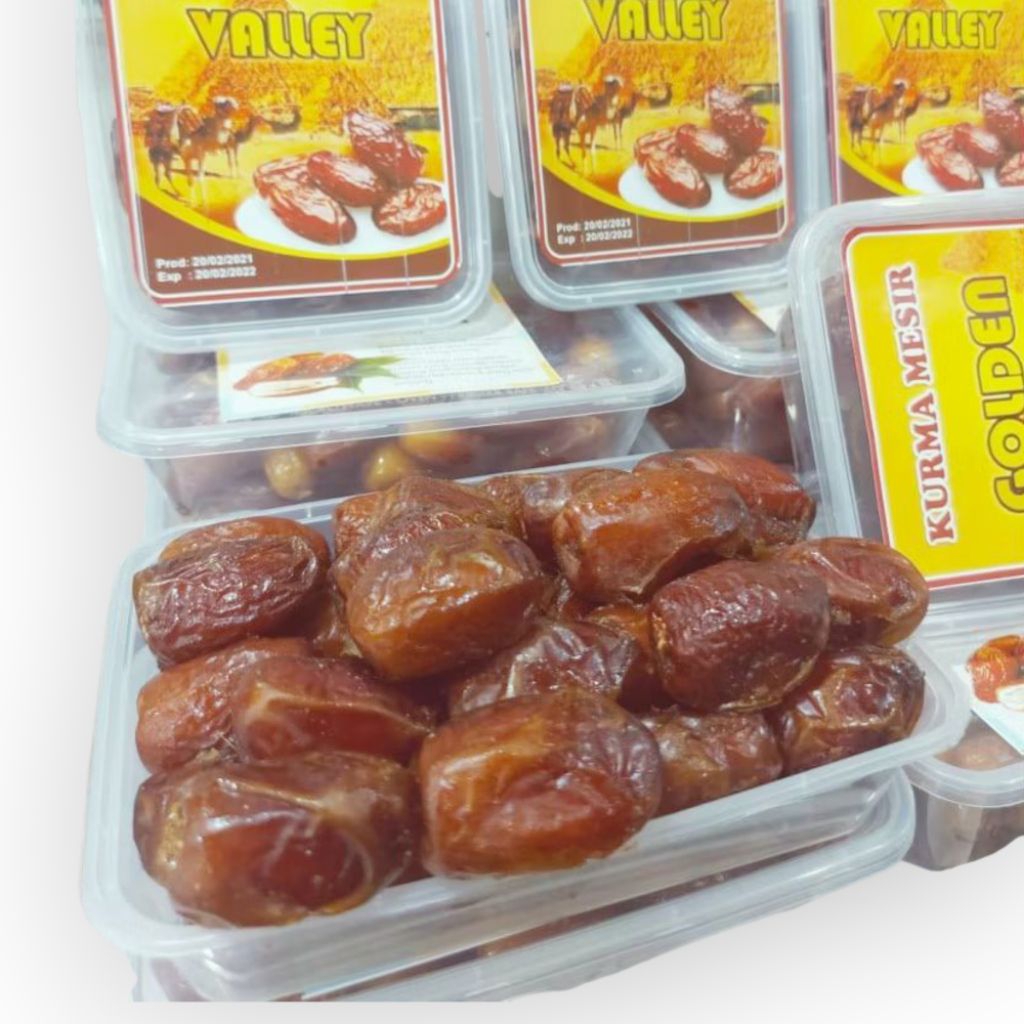 

Promo Kurma Madu Mesir Golden Valley 500 Gram Thinwall.