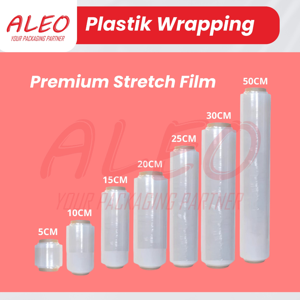 

Plastik Wrapping Barang / Stretch Film BENING WATERPROOF 5cm 10cm 15cm 20cm 25cm 30cm 50cm x 200 meter ECO 17 MICRON TIDAK GAMPANG PUTUS
