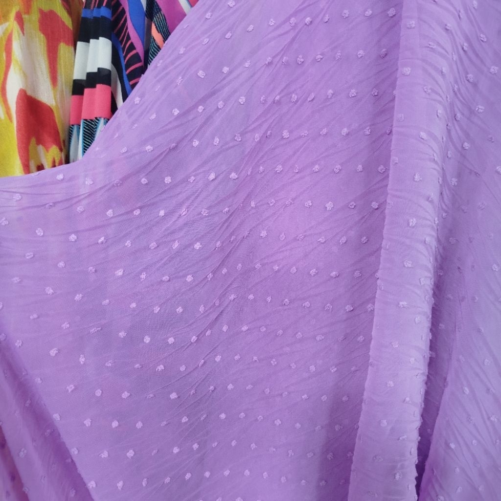 Kain Sifon Ceruty Uragiri Polos Premium– Per 0,5 Meter – Cocok untuk Gamis,Kebaya,Blouse,Hijab & Ata