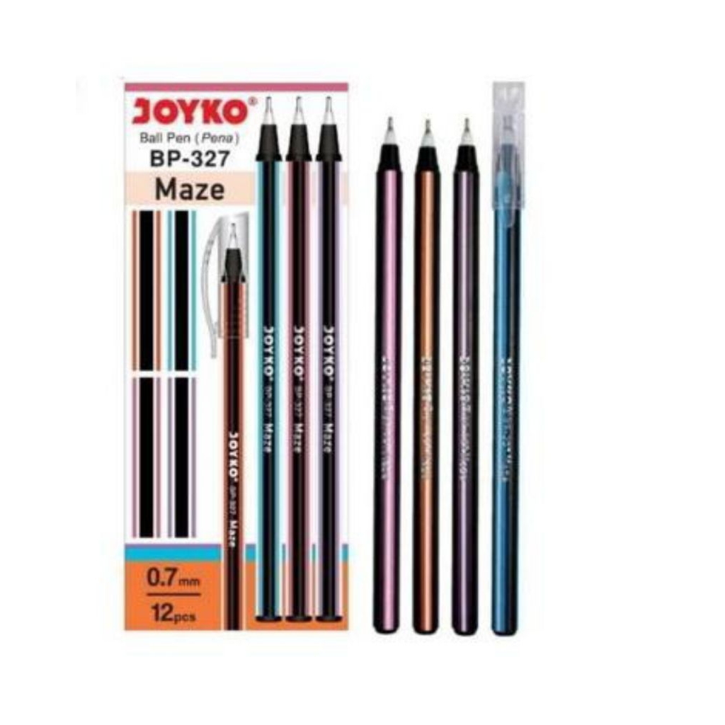 

BALL PEN JOYKO MAZE PULPEN LILIN PULPEN HITAM BIRU MERAH JOYKO BP-327