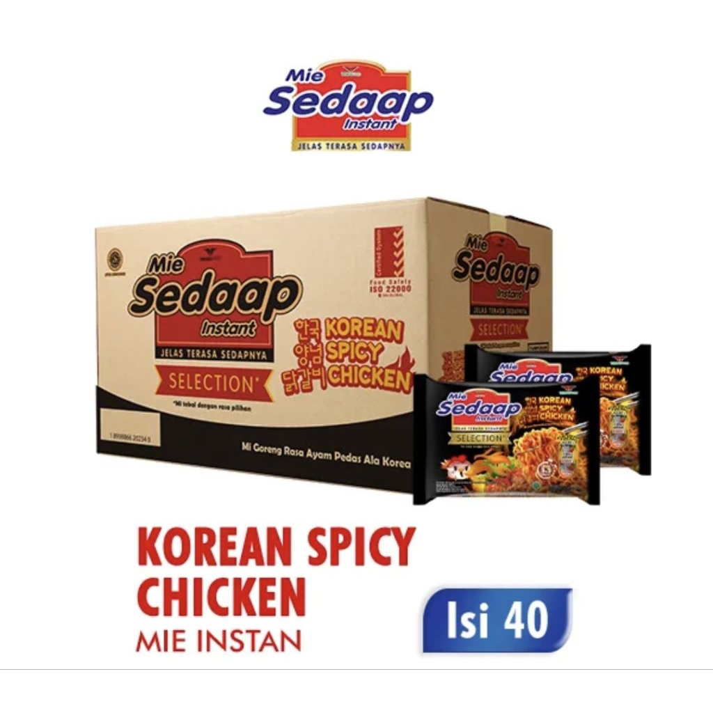 

Sedaap Mie Instant Korean Spicy Chicken Dus 40 x 87 gr