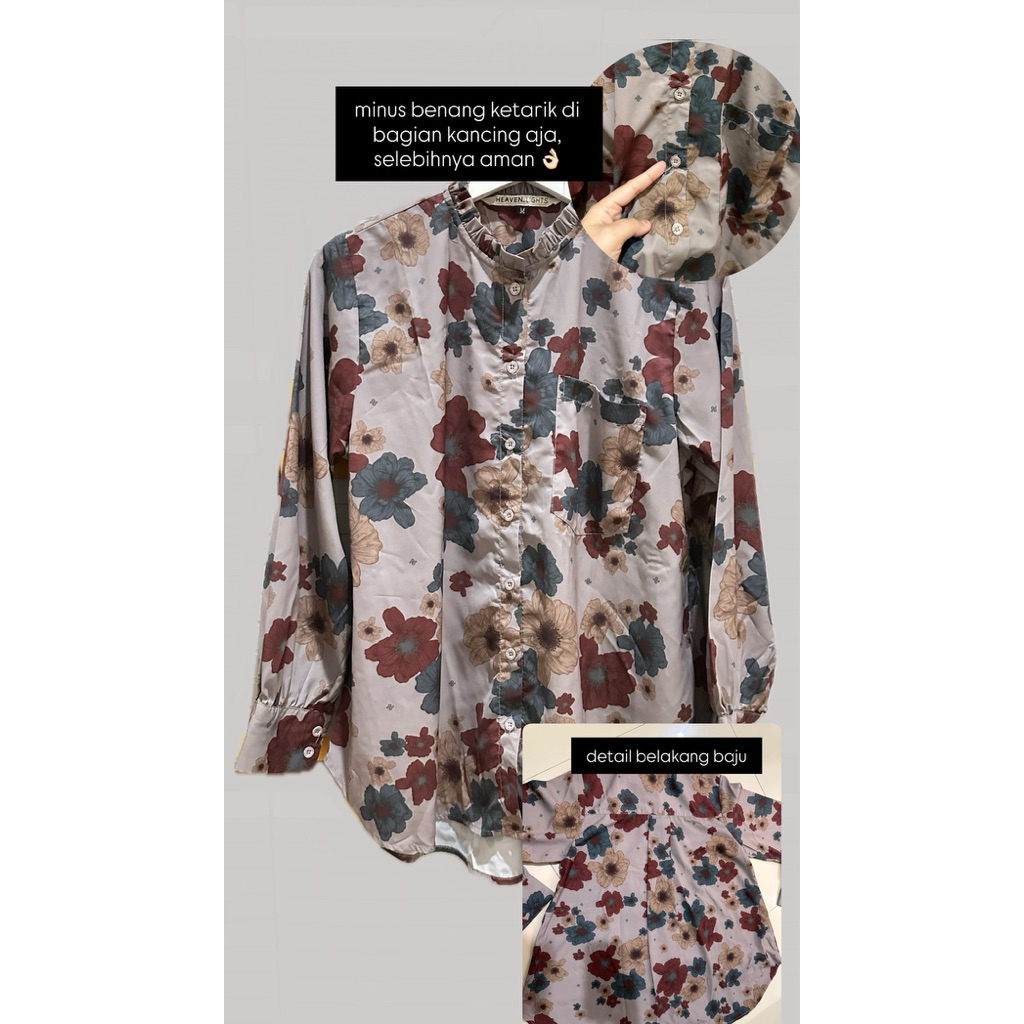 Preloved Dress / Blouse / Tunik Heaven Lights Haidee Orlin Wearing Klamby Zerina Banu Benang Jarum V