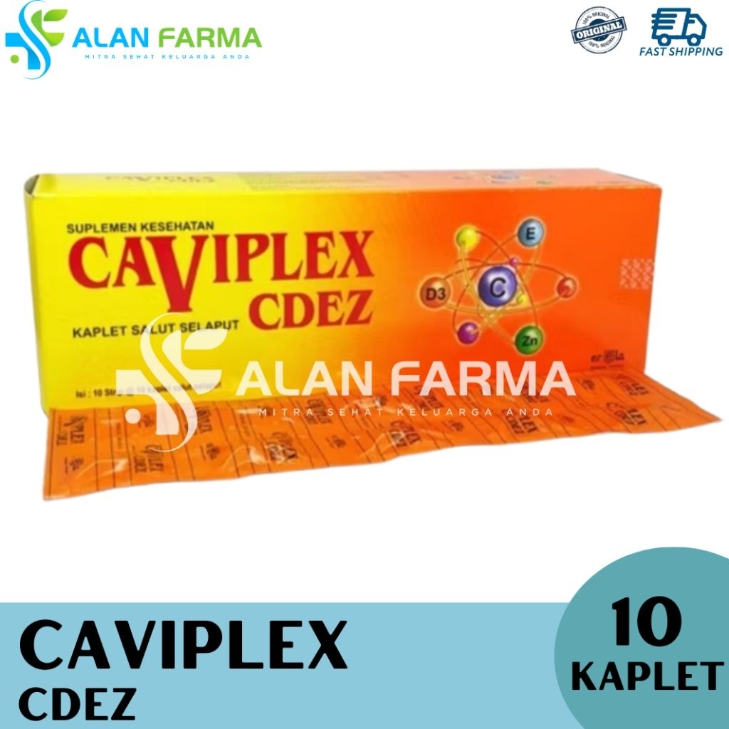 Caviplex CDEZ Strip isi 10 Kaplet | Multivitamin CDEZ