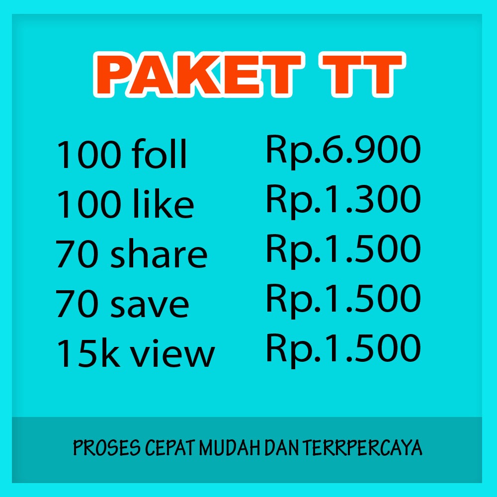 Sedang Promo #Trending Auto Viral - Layanan Termurah Berkualitas Followers Like Komen Share Tiktok V