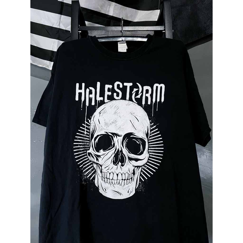 Kaos T Shirt Band Halestorm - Haleskull Second
