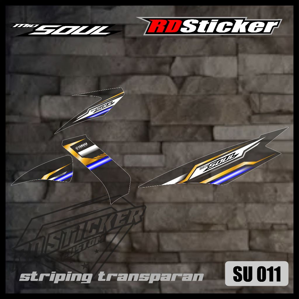 STRIPING MIO SOUL. STICKER VARIASI MIO SOUL KARBU