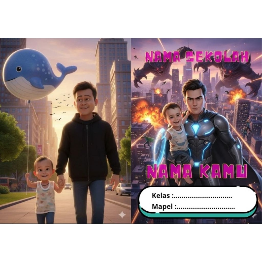 

BUKU TULIS CUSTOM, bisa custom foto/nama,