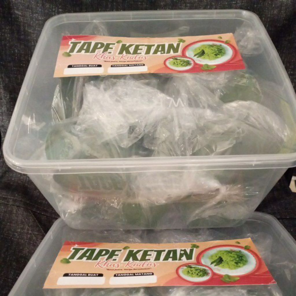 

tape ketan daun pisang isi 18bungkus