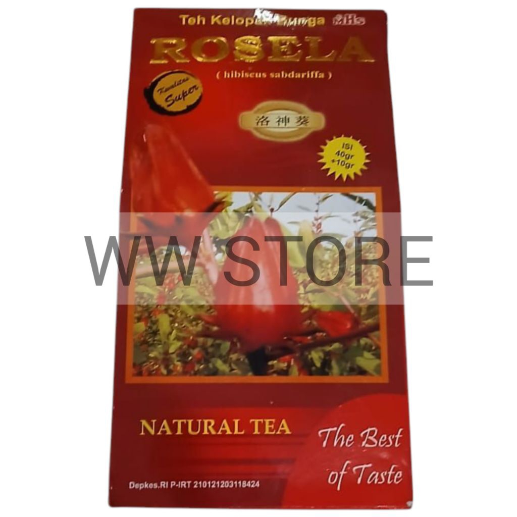 

Teh Kelopak Bunga kualitas super MHS ROSELA ROSELLA Hibiscus sabdariffa Natural Tea kemasan 40g +10g