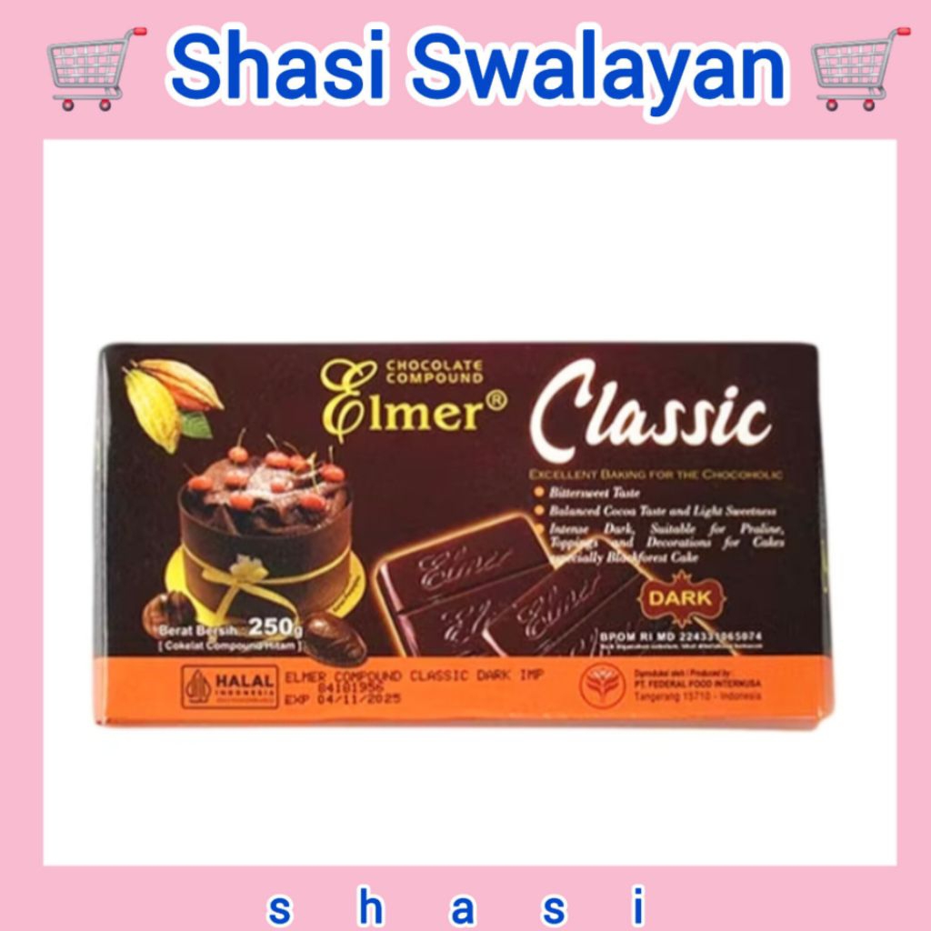 

EImer Coklat Batang Classic Dark 250 gr - Compound Block Coklat