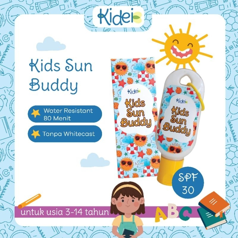 Kidei Kids Sunscreen SPF 30 Aloe Vera UV Filter || Kidei Hybrid Sunscreen Anak SPF 30 Non-Paraben