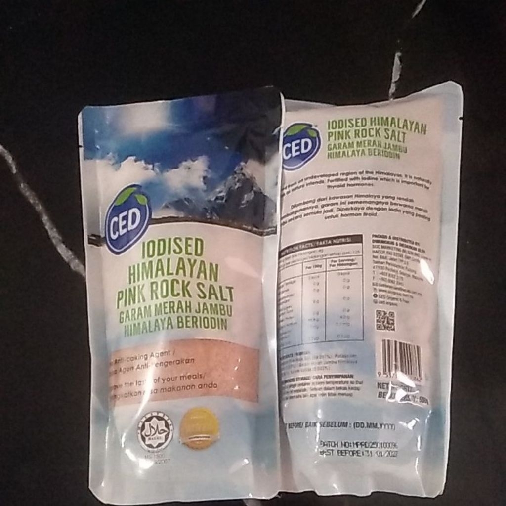 

CED Natural Himalaya Pink Rock Salt 500gram/ Garam Himalaya 500gr