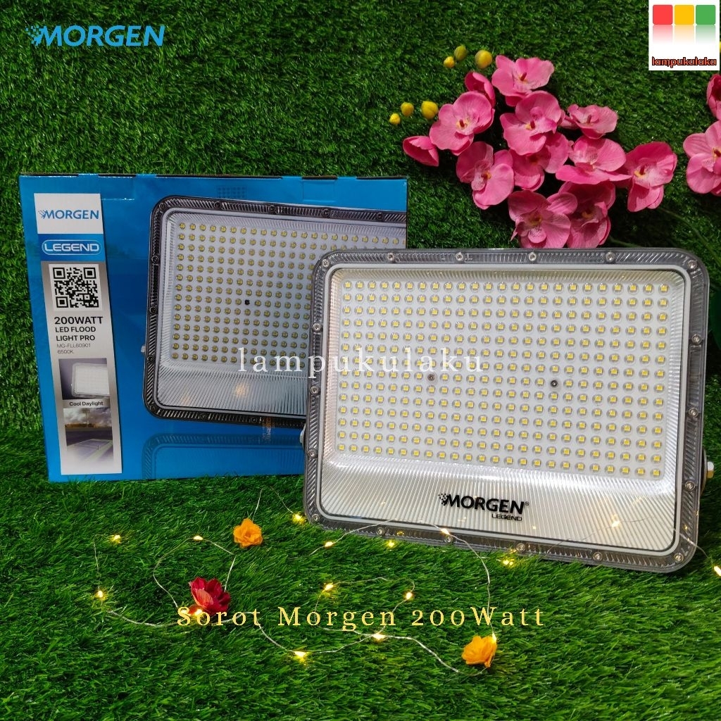 Lampu Sorot Morgen 30Watt 100Watt 200Watt Cahaya Putih ORI