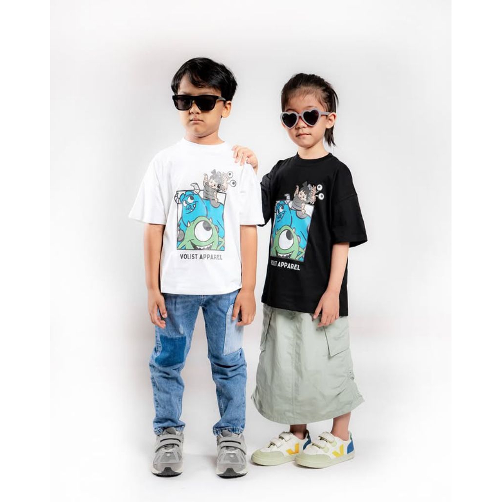 baju kaos oblong volist anak - anak keren bermotif