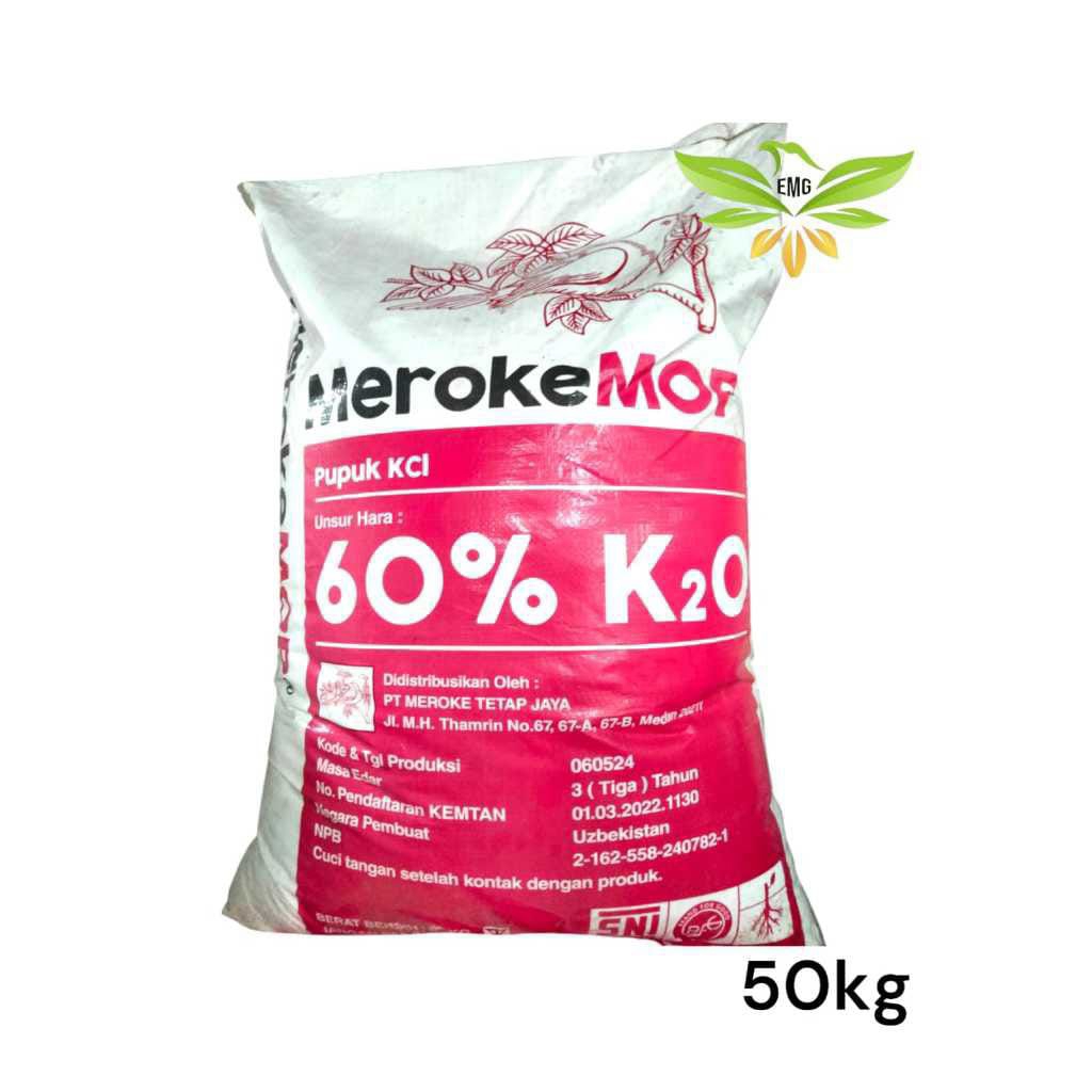Mop Meroke Pupuk KCL 60% K2O 50kg Meroke