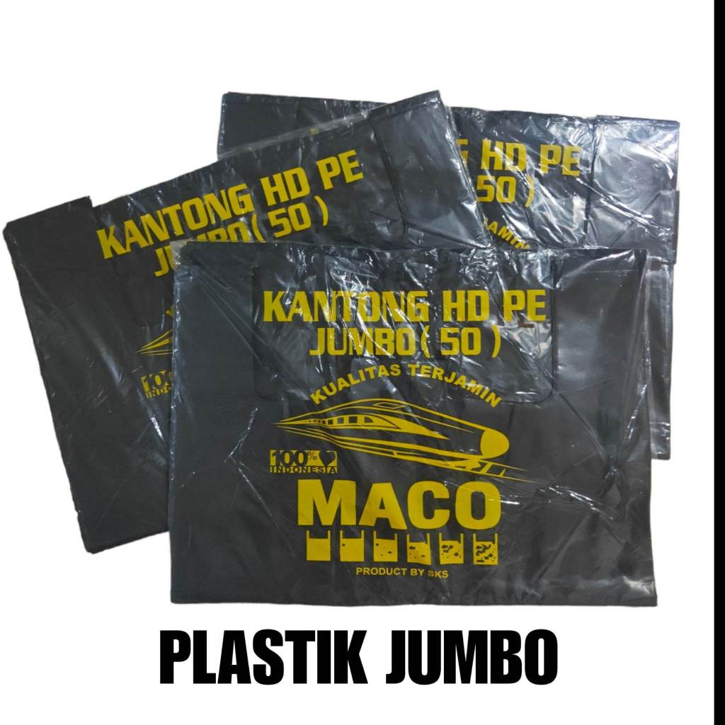Plastik Kresek Jumbo 50cm – Sablon Custom Free Desain (50pcs)