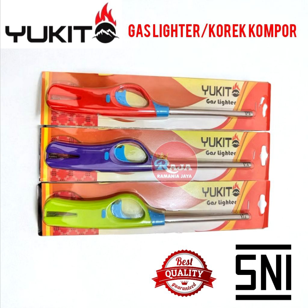 GAS LIGHTER/KOREK KOMPOR GAS/KOREK TEMBAK BERKUALITAS SNI YUKITO