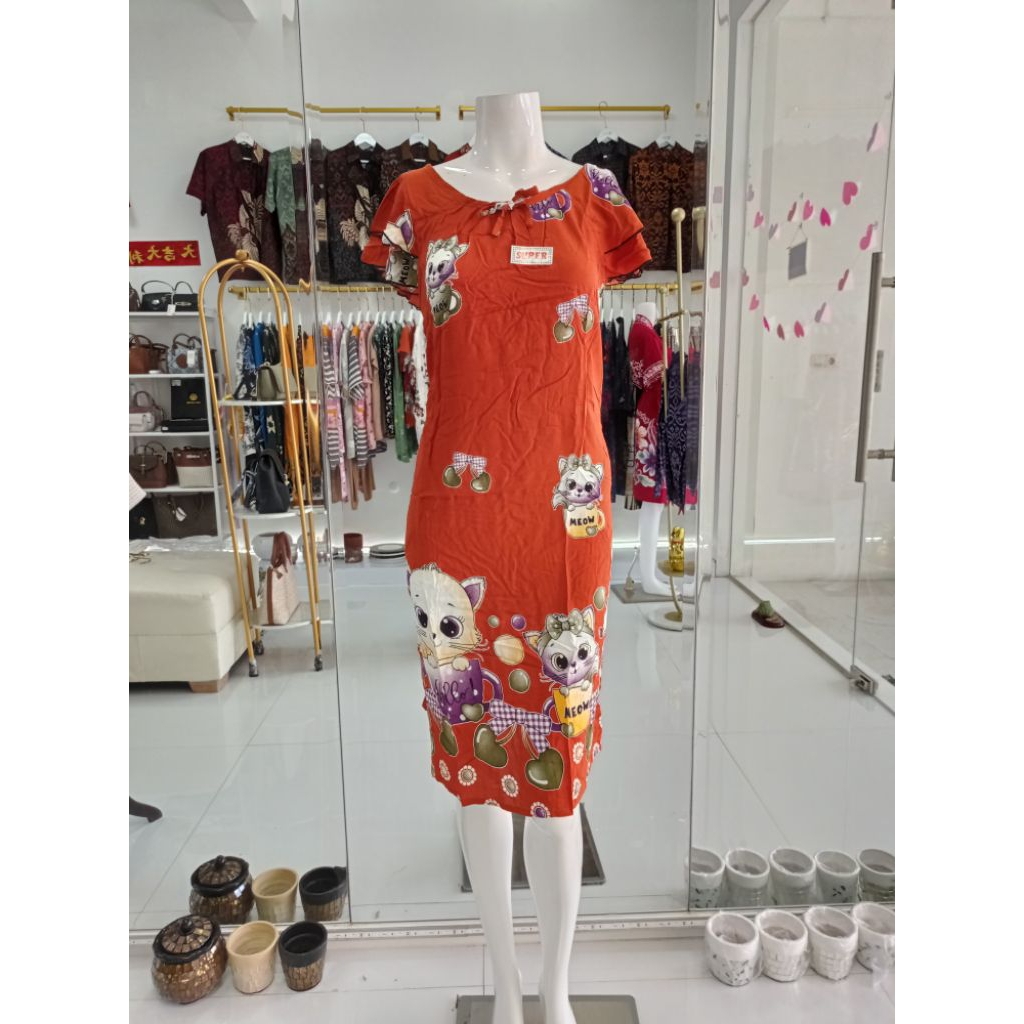 DASTER BATIK KENCANA UNGU ORIGINAL PABRIK