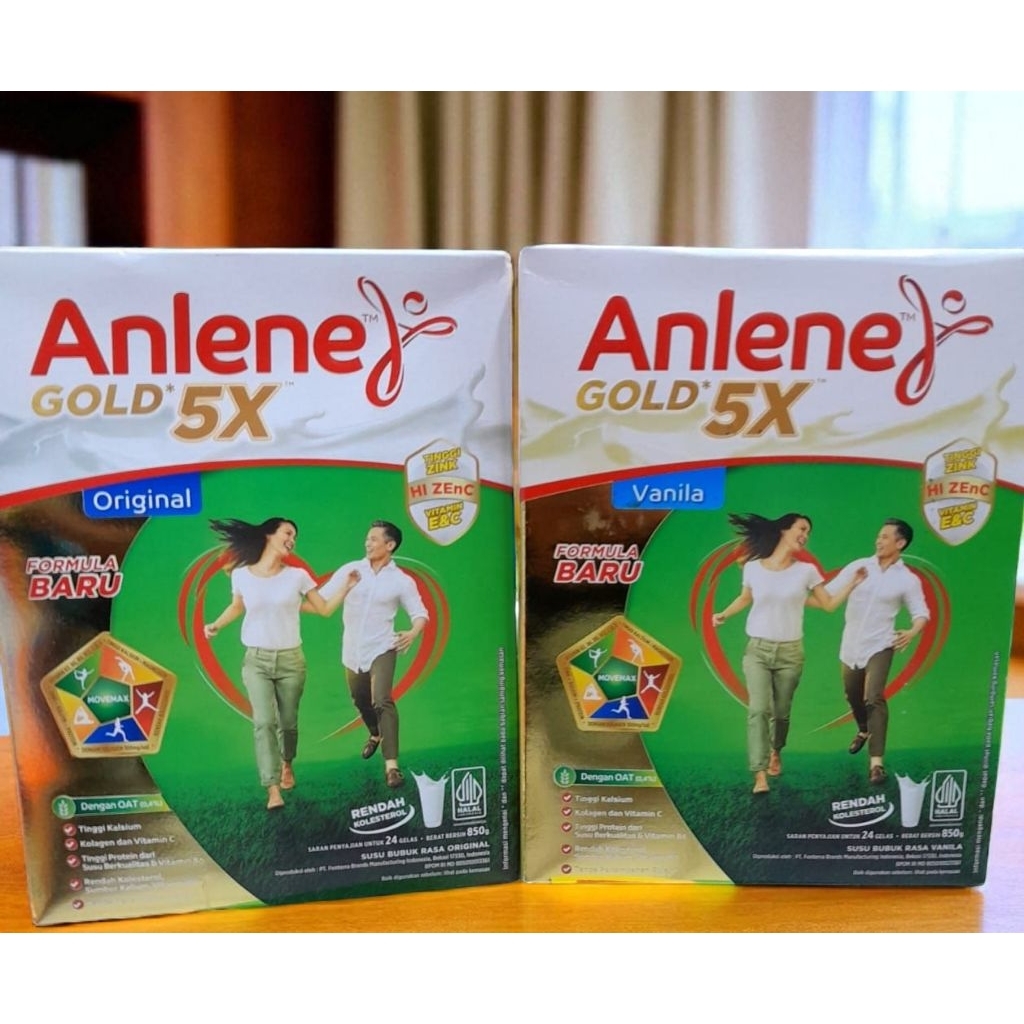 

Anlene gold 5x rasa vanila Coklat & original 850g-promo terus